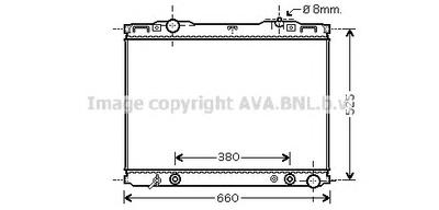 Радиатор, охлаждение двигателя AVA QUALITY COOLING KAA2139