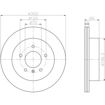 Тормозной диск TEXTAR
