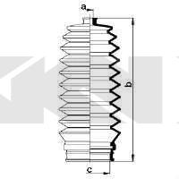 Пыльник, рулевое управление SPIDAN 83862