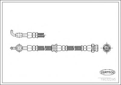 Тормозной шланг CORTECO 19032295