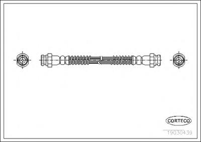 Тормозной шланг CORTECO 19030439