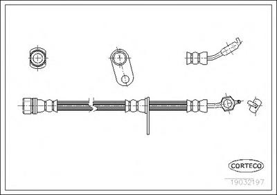 Тормозной шланг CORTECO 19032197