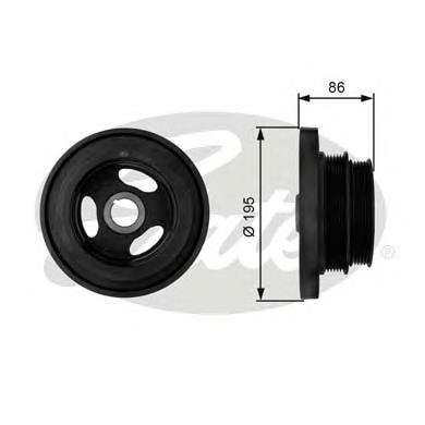 Ременный шкив, коленчатый вал GATES