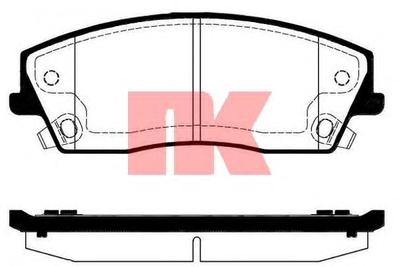 Комплект тормозных колодок, дисковый тормоз NK 229325
