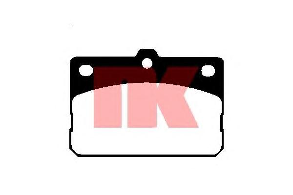 Комплект тормозных колодок, дисковый тормоз NK