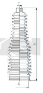 Пыльник, рулевое управление SPIDAN 84207