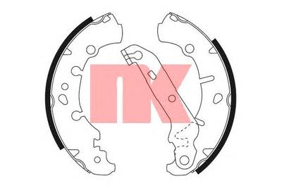 Комплект тормозных колодок NK 2725673