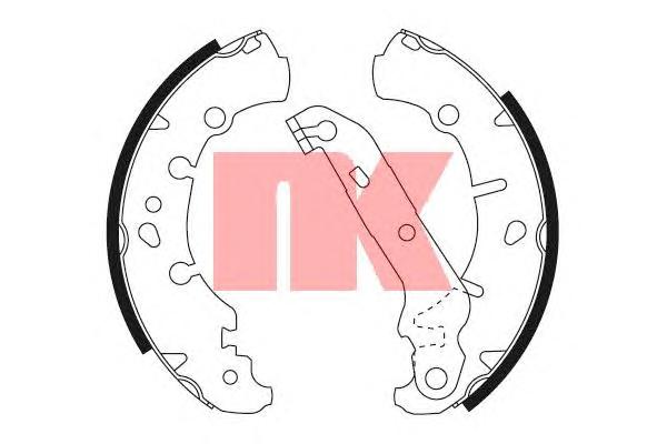 Комплект тормозных колодок NK