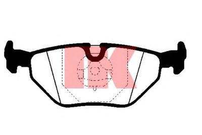 Комплект тормозных колодок, дисковый тормоз NK 221507