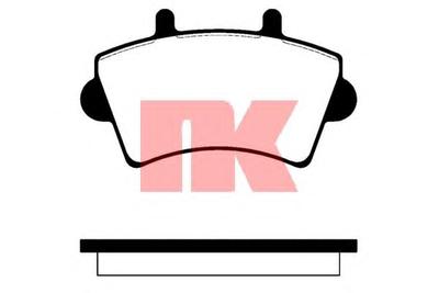 Комплект тормозных колодок, дисковый тормоз NK 223631