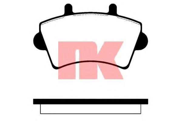 Комплект тормозных колодок, дисковый тормоз NK