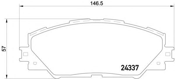 Комплект тормозных колодок, дисковый тормоз TEXTAR