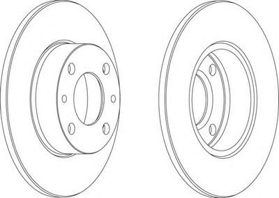 Тормозной диск FERODO DDF083