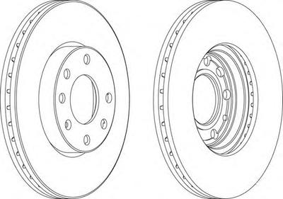 Тормозной диск FERODO DDF1041