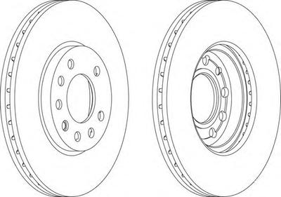 Тормозной диск FERODO DDF1042