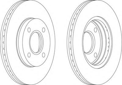 Тормозной диск FERODO DDF1072