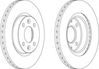 Тормозной диск FERODO DDF1096