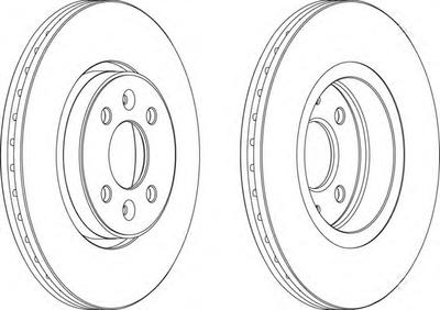 Тормозной диск FERODO DDF1124