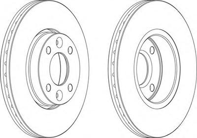 Тормозной диск FERODO DDF1201