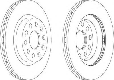 Тормозной диск FERODO DDF1223