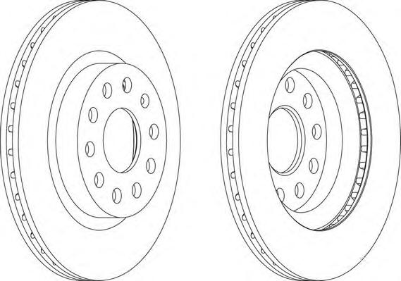 Тормозной диск FERODO