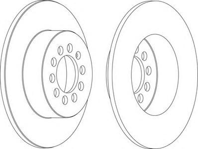 Тормозной диск FERODO DDF1224