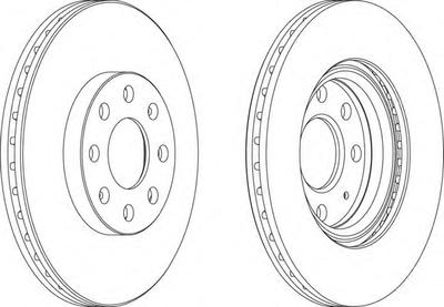 Тормозной диск FERODO DDF1304