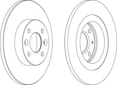 Тормозной диск FERODO DDF1502