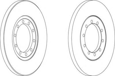 Тормозной диск FERODO DDF1537
