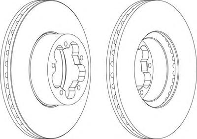 Тормозной диск FERODO DDF1554