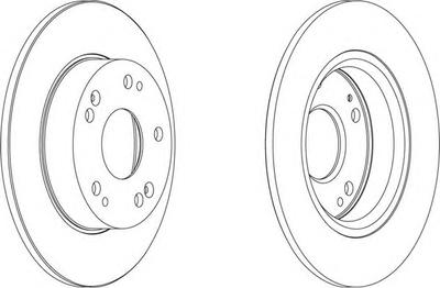 Тормозной диск FERODO DDF1558