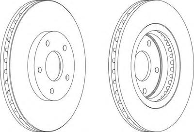 Тормозной диск FERODO DDF1589