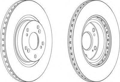 Тормозной диск FERODO DDF1596