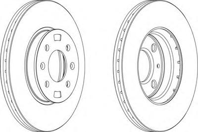 Тормозной диск FERODO DDF1603