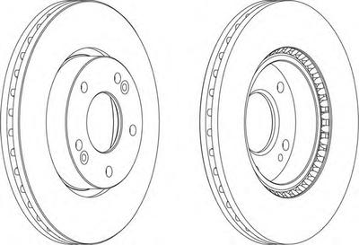 Тормозной диск FERODO DDF1619