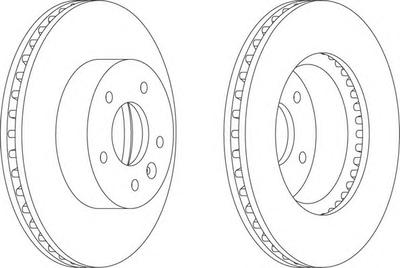 Тормозной диск FERODO DDF1625
