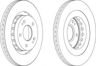 Тормозной диск FERODO DDF1642