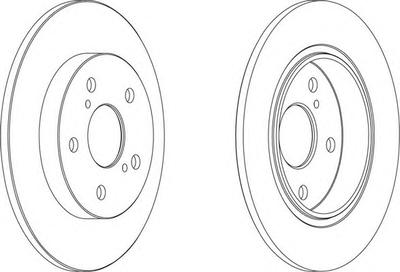 Тормозной диск FERODO DDF1645