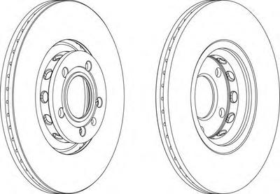 Тормозной диск FERODO DDF1707