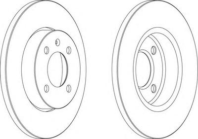 Тормозной диск FERODO DDF205