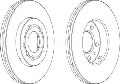 Тормозной диск FERODO DDF927