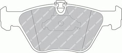 Комплект тормозных колодок, дисковый тормоз FERODO FDB1073