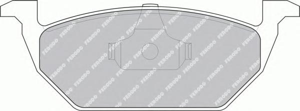 Комплект тормозных колодок, дисковый тормоз FERODO