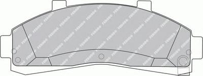 Комплект тормозных колодок, дисковый тормоз FERODO FDB1129