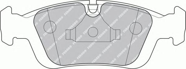 Комплект тормозных колодок, дисковый тормоз FERODO