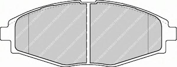 Комплект тормозных колодок, дисковый тормоз FERODO