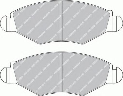 Комплект тормозных колодок, дисковый тормоз FERODO