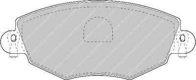 Комплект тормозных колодок, дисковый тормоз FERODO FDB1425