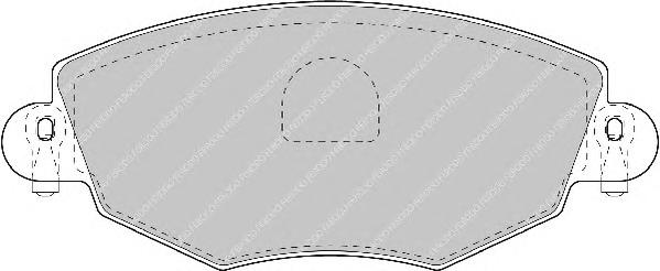 Комплект тормозных колодок, дисковый тормоз FERODO