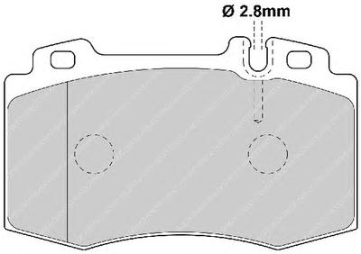Комплект тормозных колодок, дисковый тормоз FERODO FDB1426